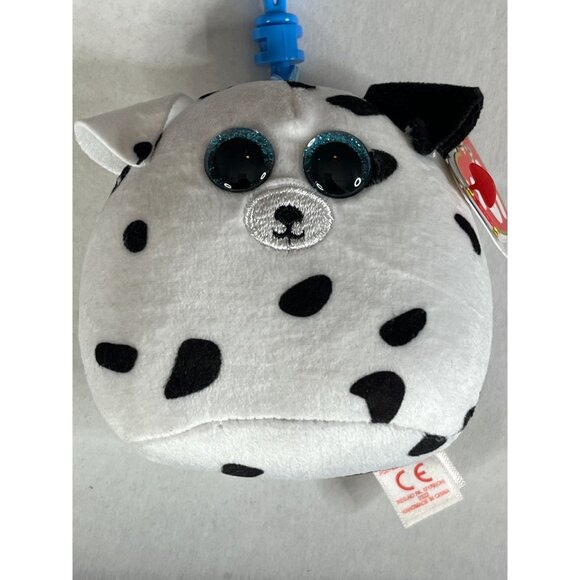 Ty Beanie Boos Cow Clip Small Plush Keychain Black White NWT - Picture 2 of 8